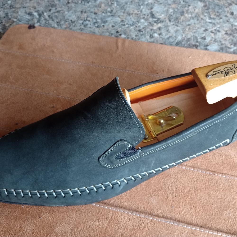 MEZLAN Men's Rare Green Suede Slipon Loafer Size 13M (27) - Picture 11 of 12
